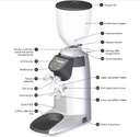 Compak E10 Conic OD Grinder- Matte White