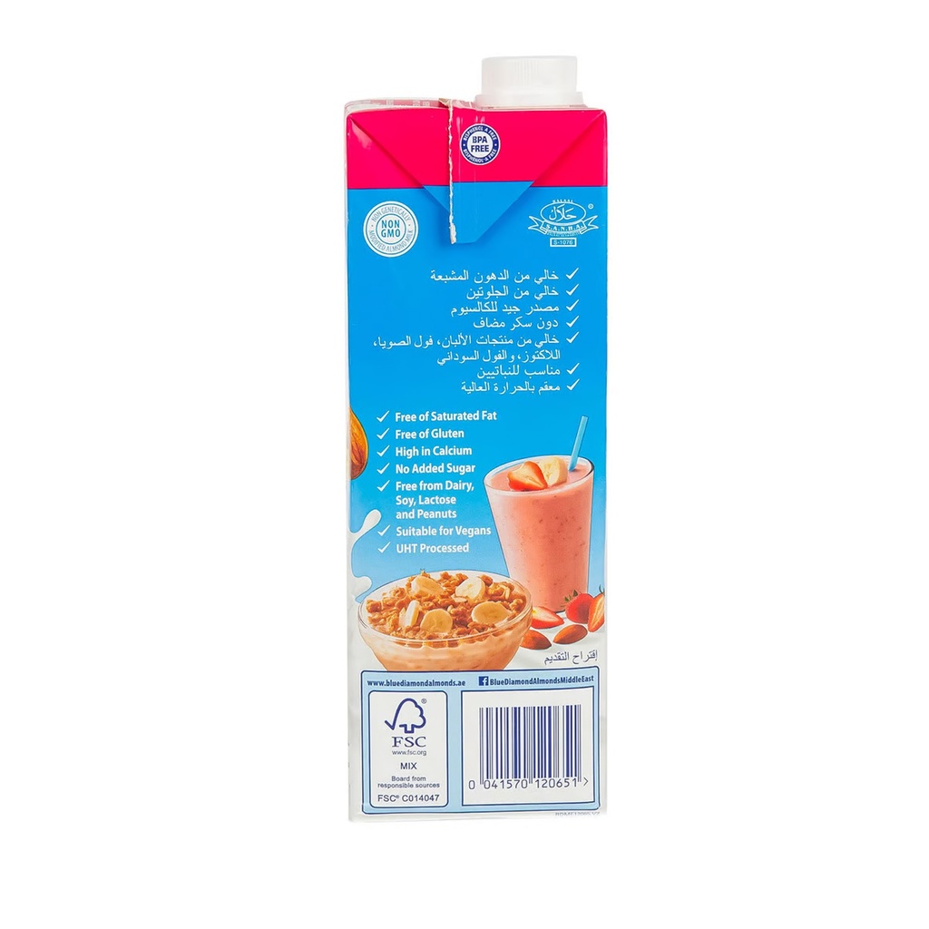 Almond Breeze Almond Milk – Orginal Flave Unsweetened - 1 Ltr