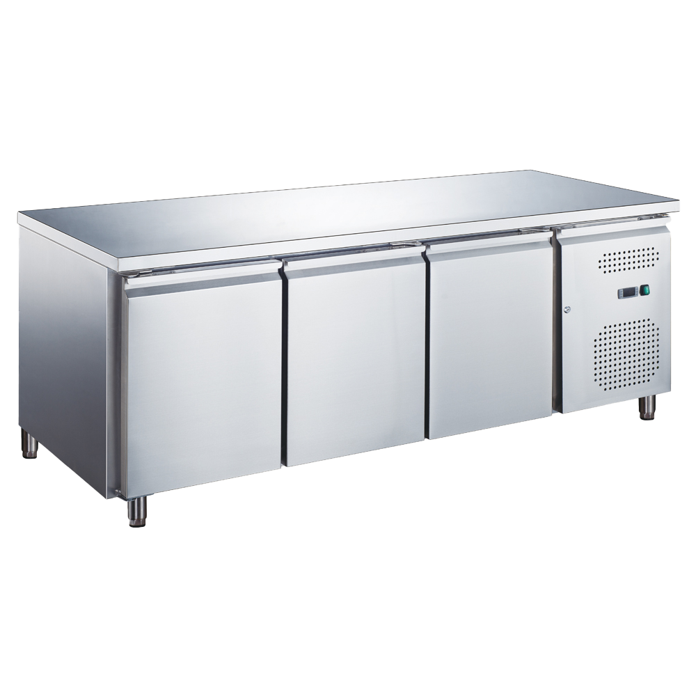 Three Door Under counter Freezer - GX-GN3100BT- Steel